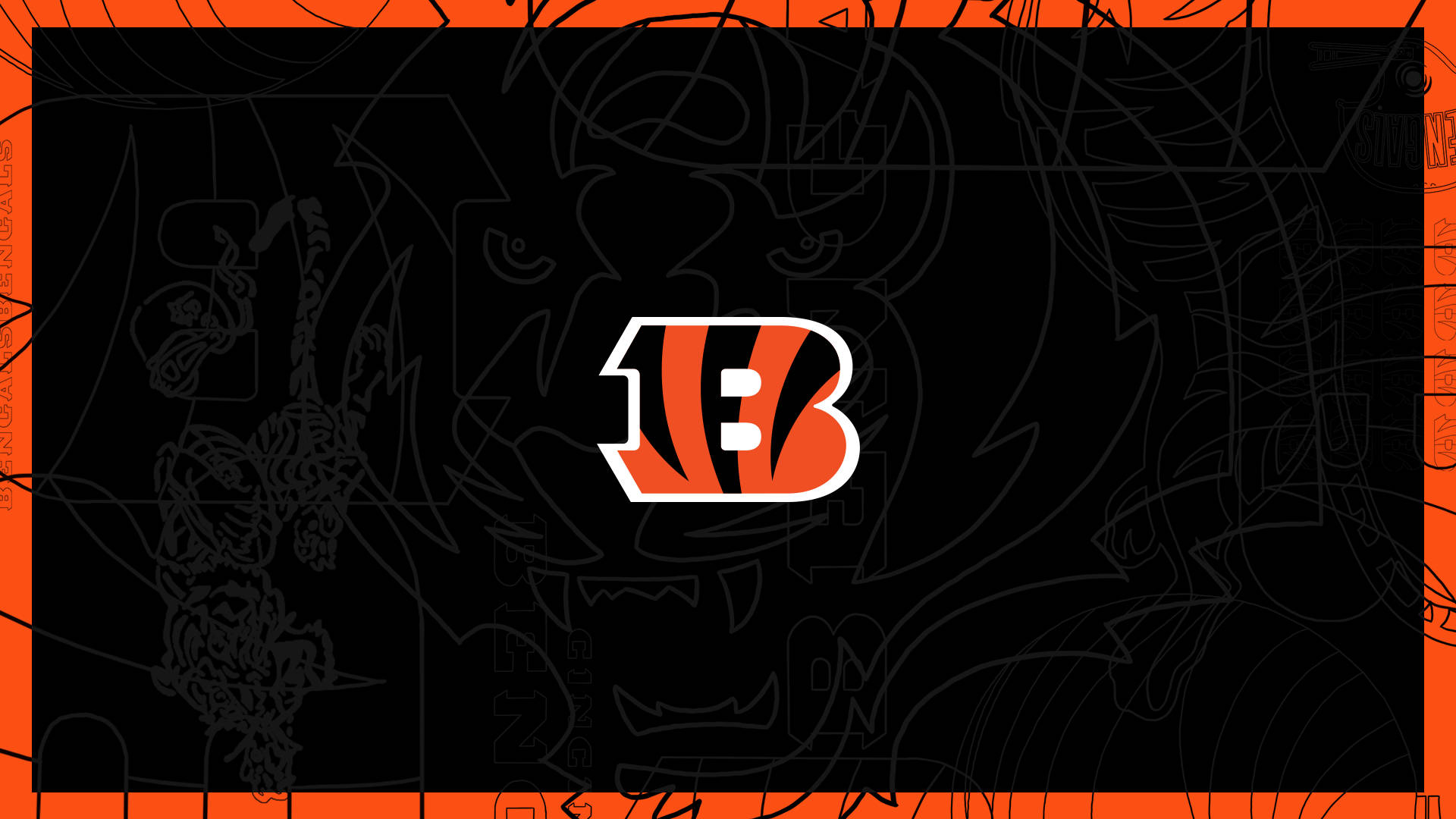 Cincinnati Bengals Iconic Emblem Background
