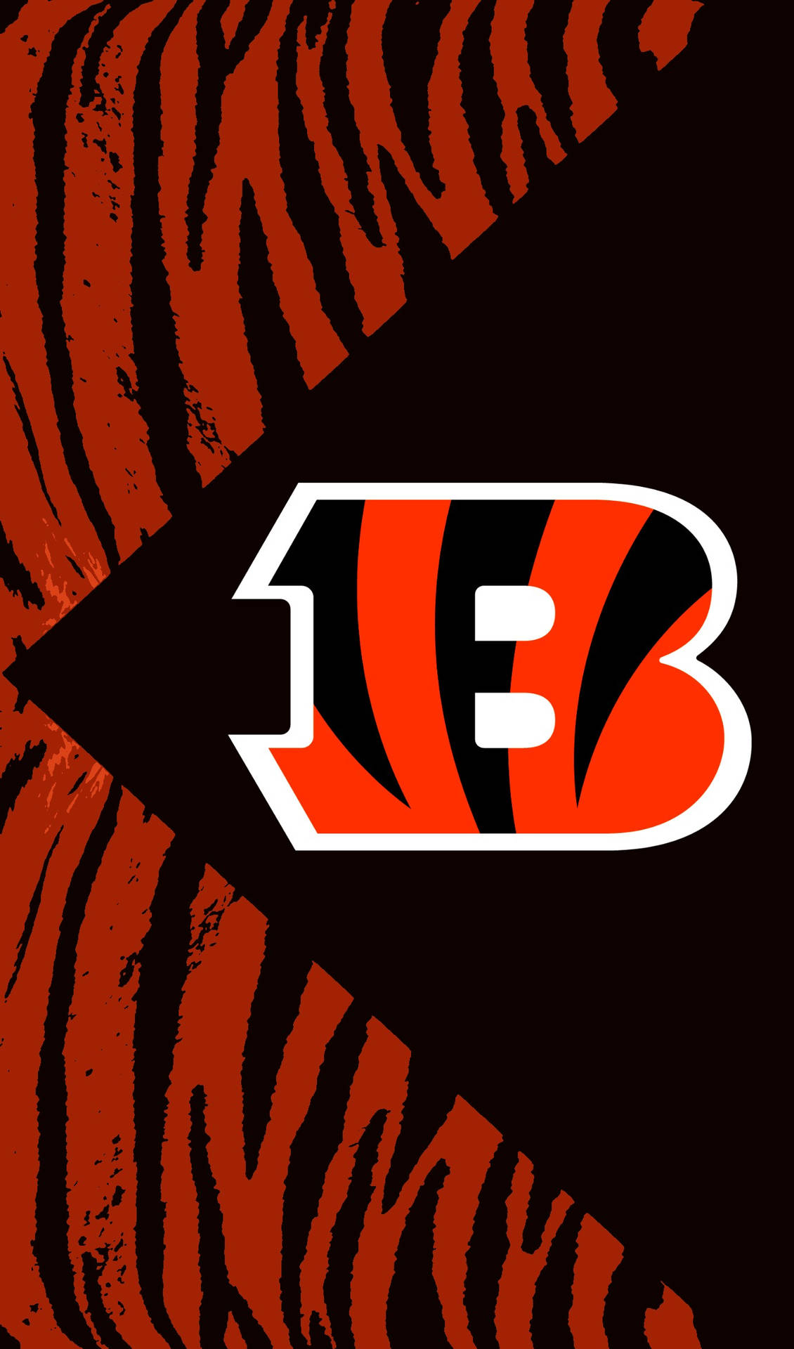 Cincinnati Bengals Tiger Skin Pattern Background