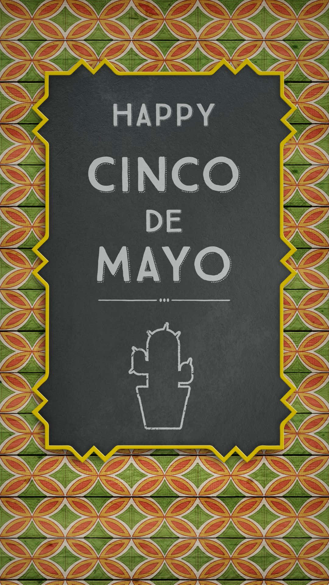 Cinco De Mayo Greeting Card With A Colorful Background Background