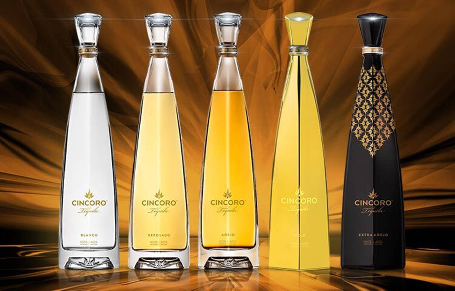 Cincolo Tequila Flavor Variants In Gold Light