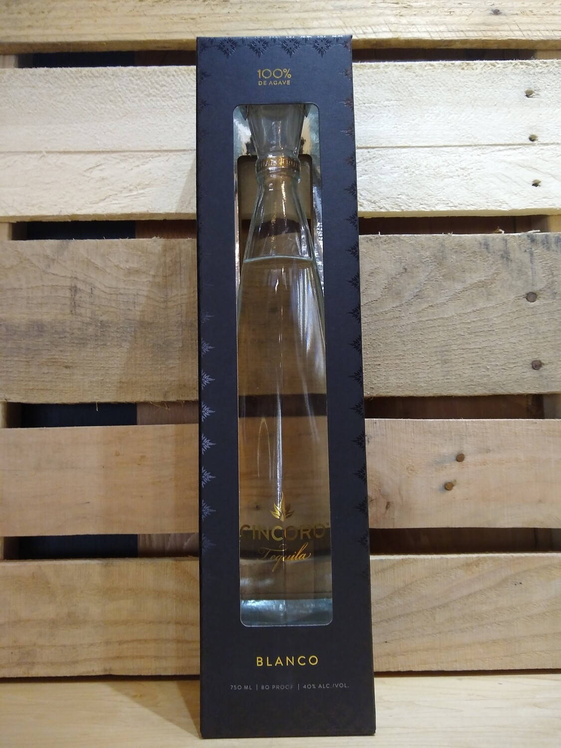 Cincoro Tequila Blanco Bottle Inside The Box