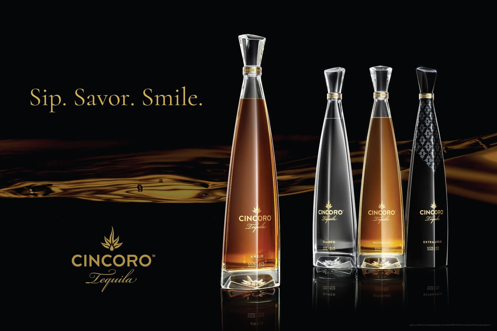 Cincoro Tequila Sip Savor Smile Poster Background