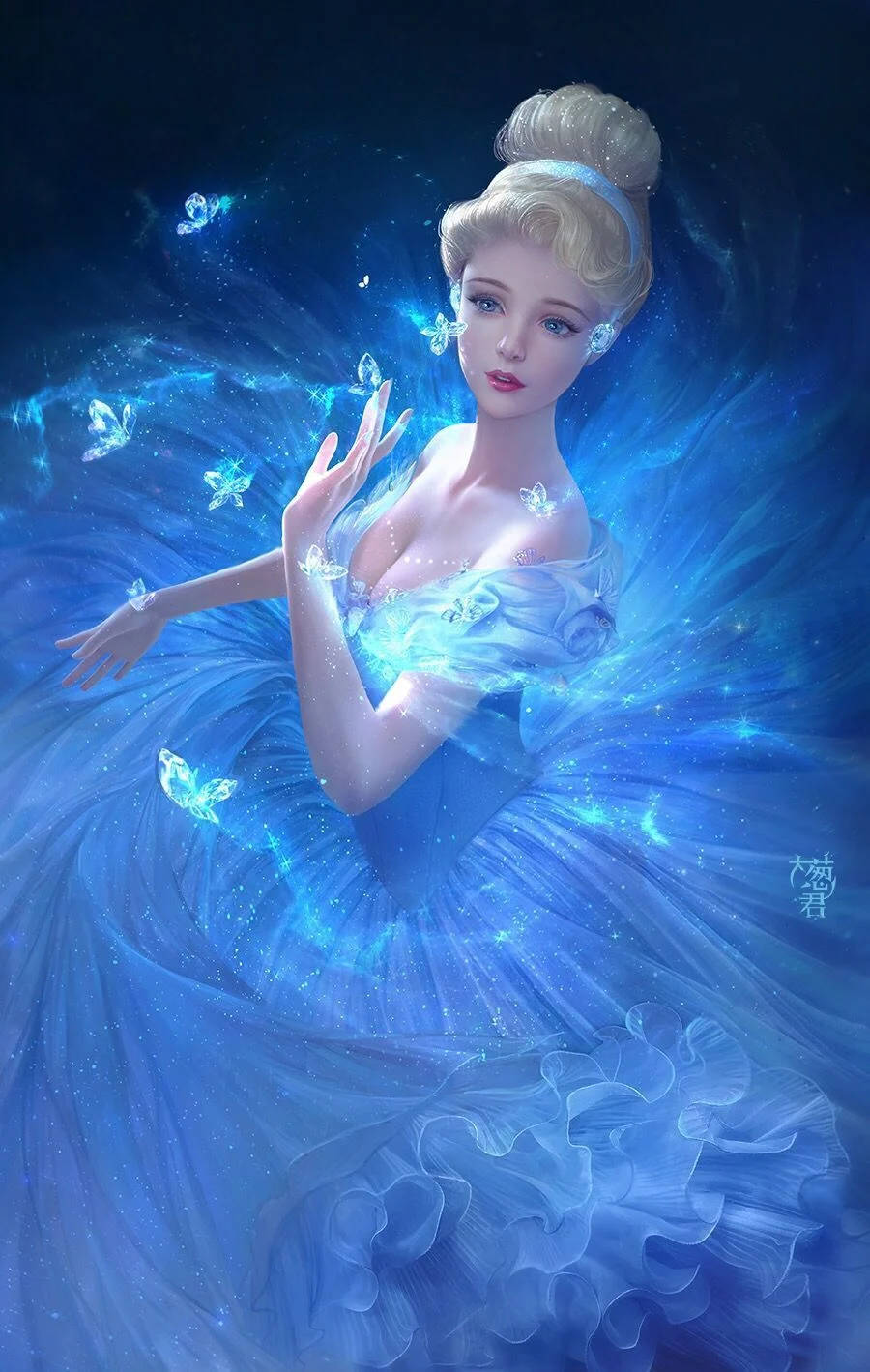 Cinderella Beautiful Princess Background
