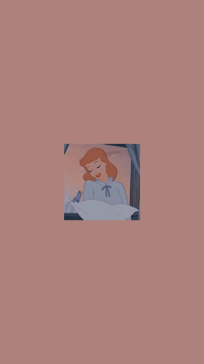 Cinderella Brown Aesthetic Cartoon Disney Background