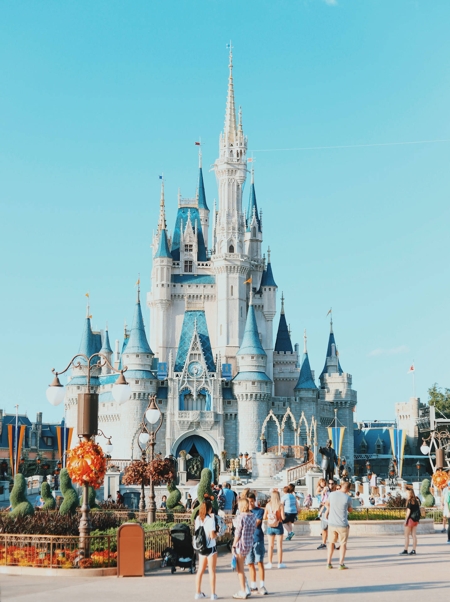 Cinderella's Castle Theme Park Background