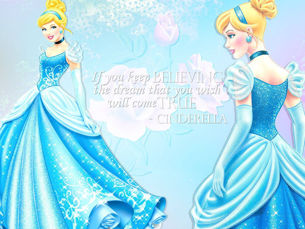 Cinderella's Inspiring Quotation Background