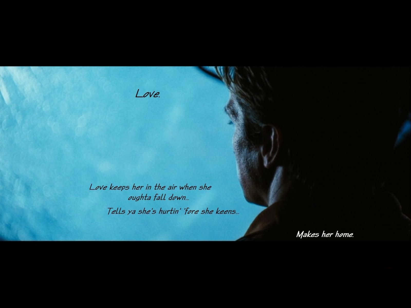 Cinematic Love Quote Background