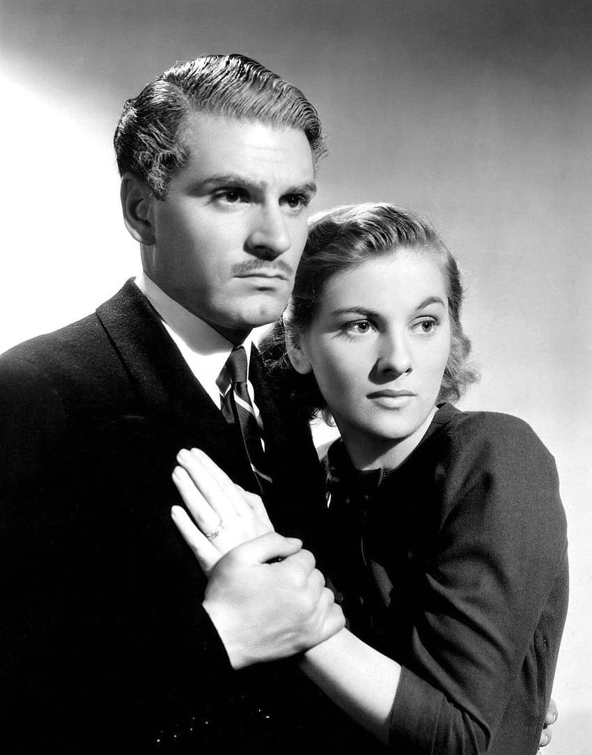 Cinematic Moments: Laurence Olivier And Joan Fontaine In Rebecca 1940 Background