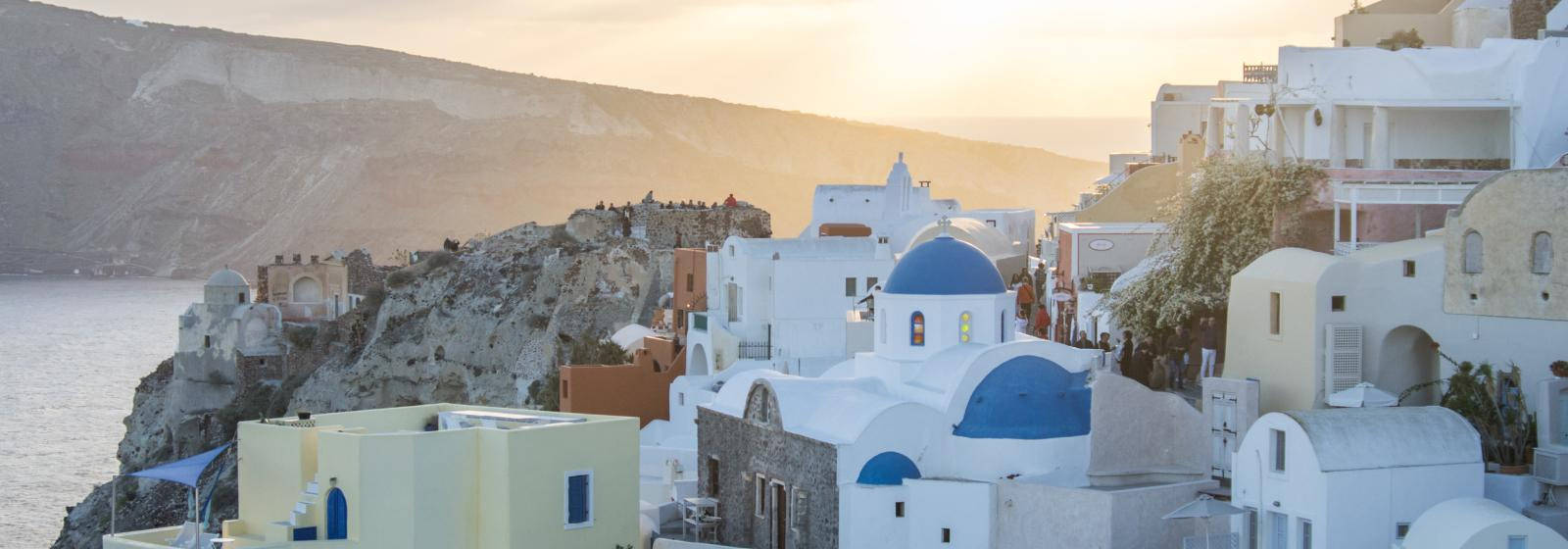 Cinematic Santorini Background