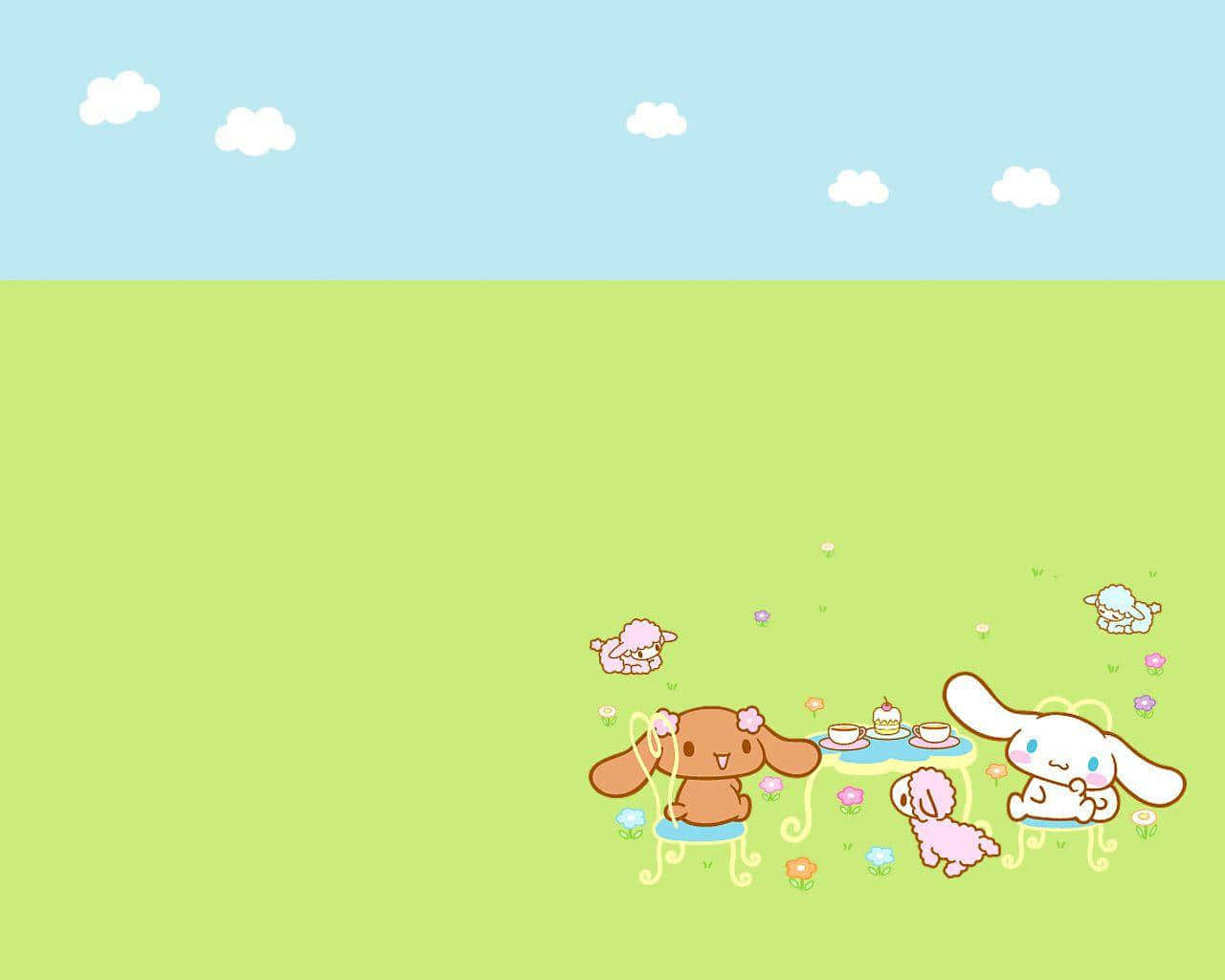 Cinnamoroll Adorable On The Go Background