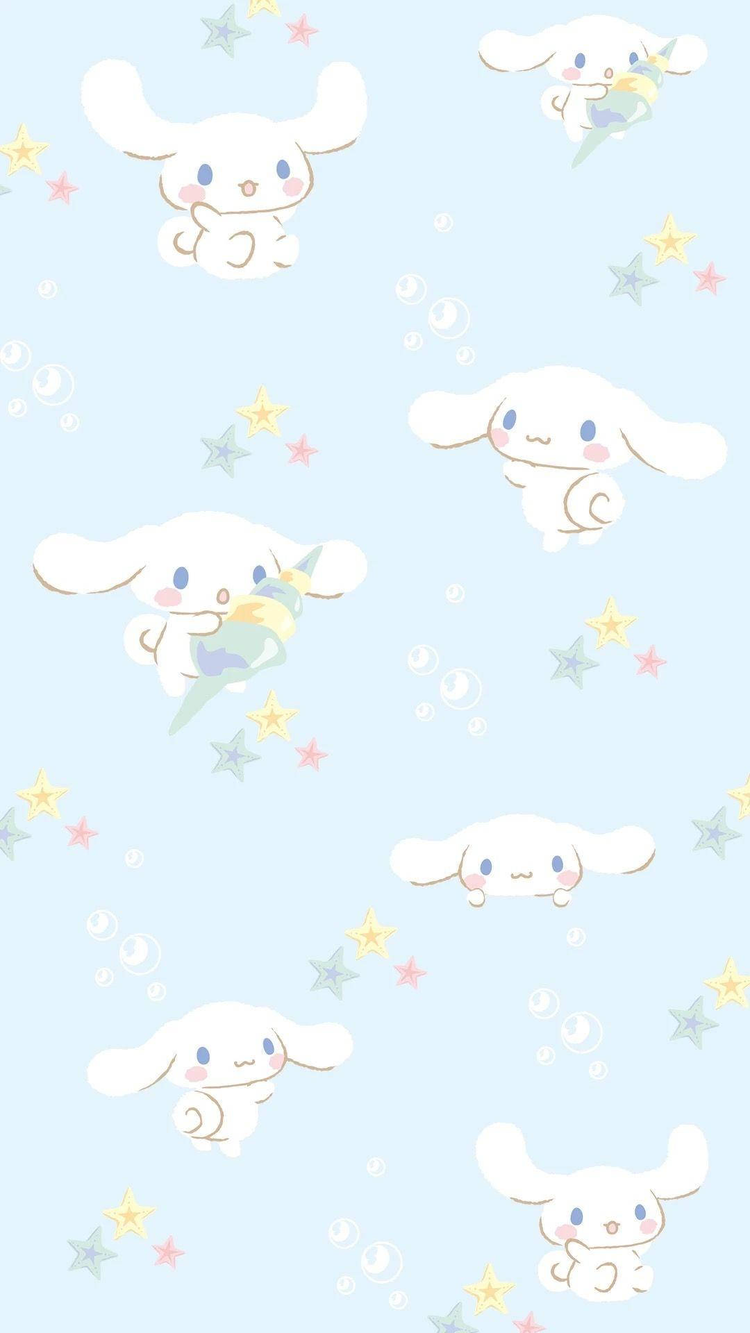 Cinnamoroll Blue Ocean Pattern