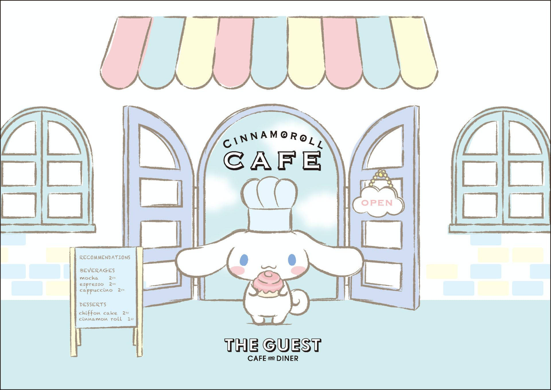 Cinnamoroll Cafe And Diner Background