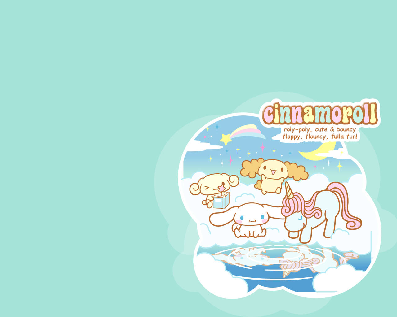 Cinnamoroll Unicorn Dream Background