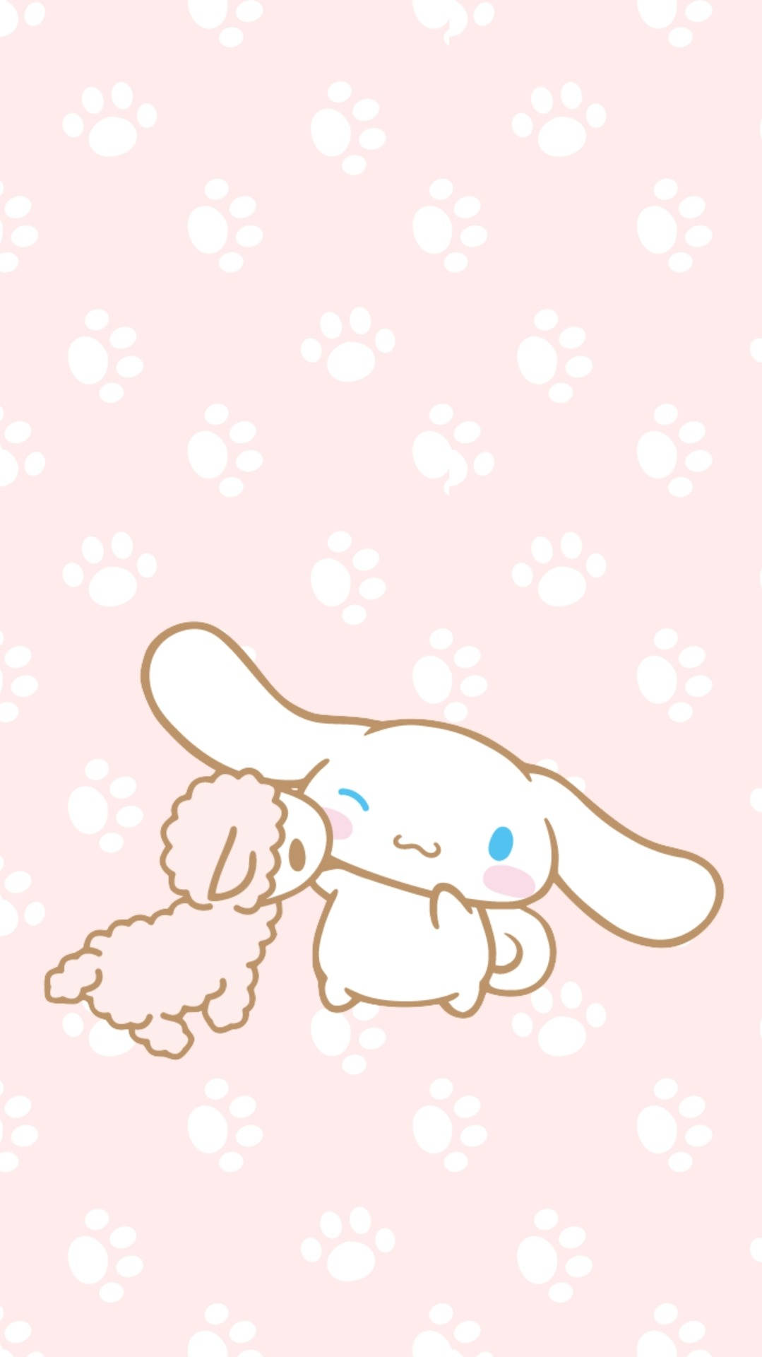 Cinnamoroll With A Baby Sheep Background