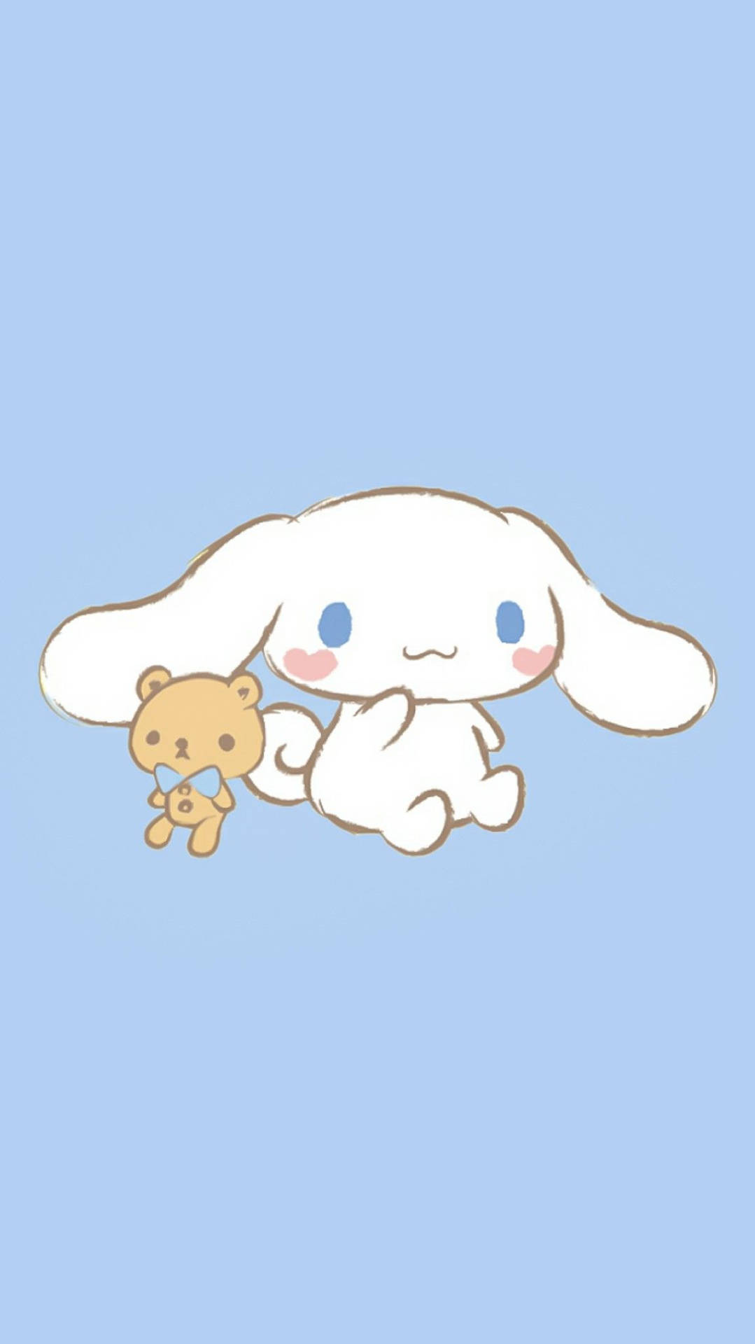 Cinnamoroll With Brown Teddy Background