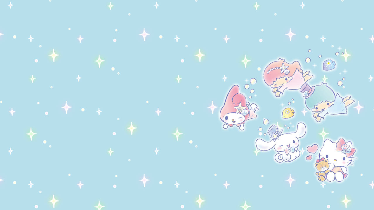 Cinnamoroll With Sanrio Friends Background