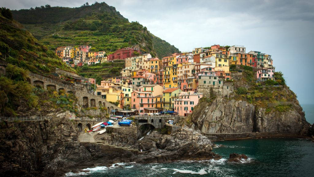 Cinque Terre Italy 4k Desktop Background