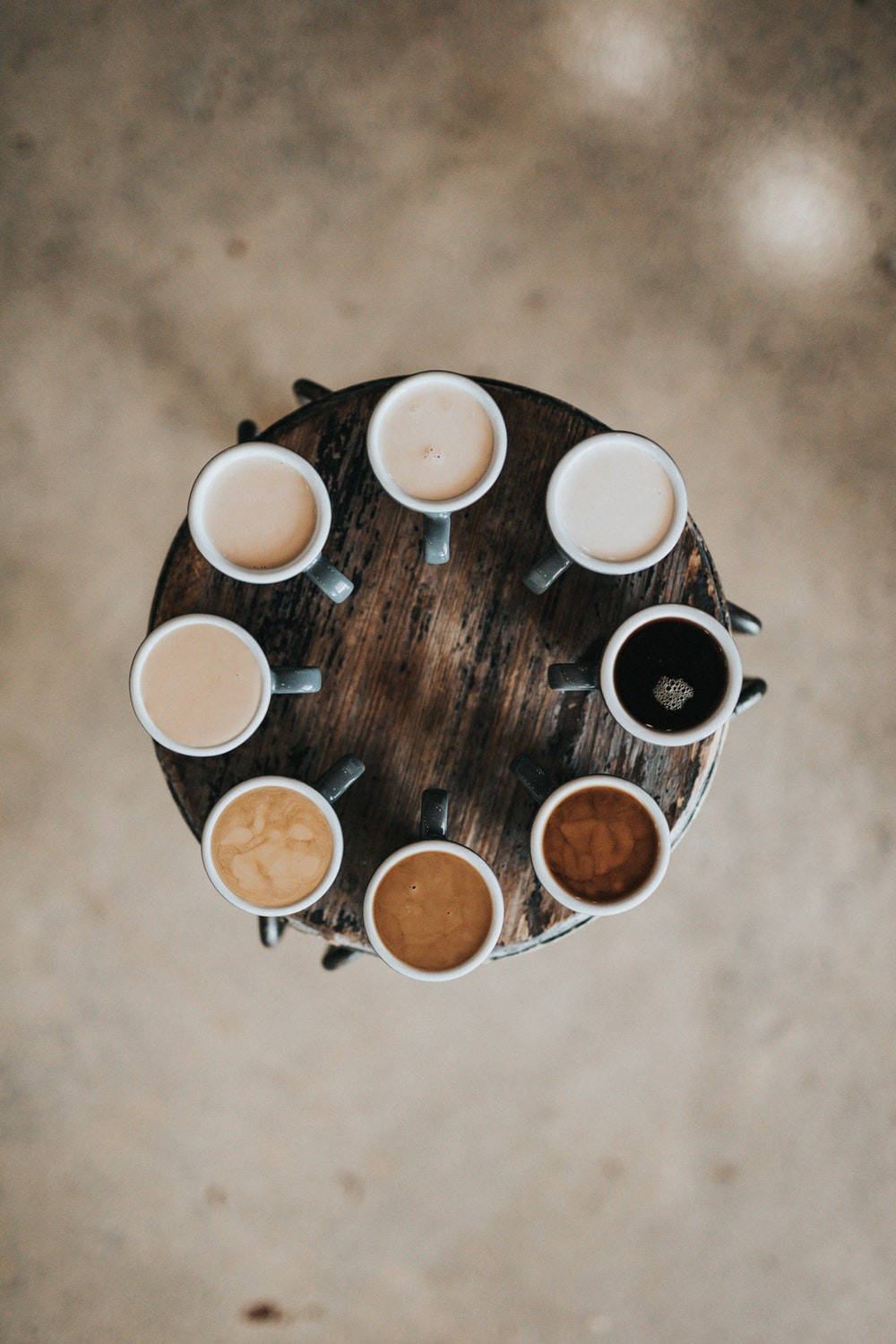 Circle Of Coffee Aesthetic Background