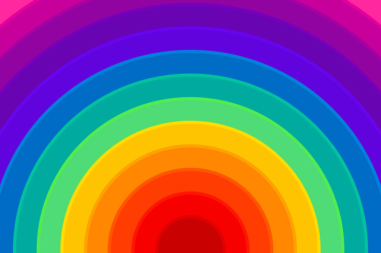 Circle Rainbow Background Background