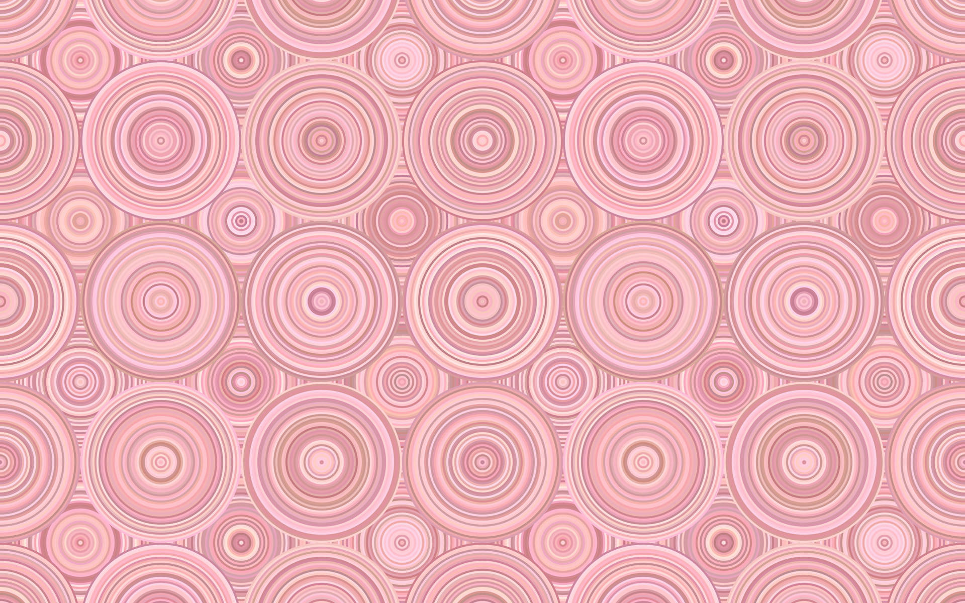 Circles On Pink Background