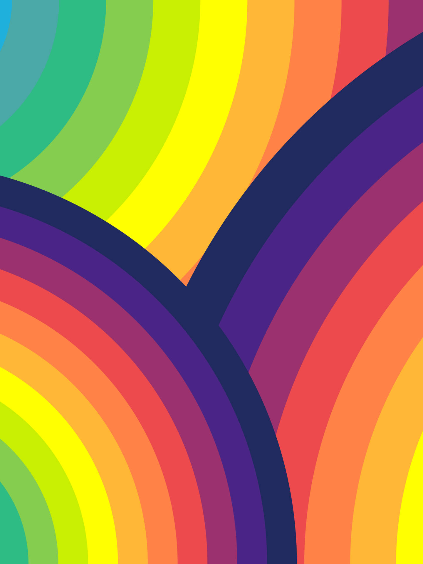 Circles Rainbow Background Background