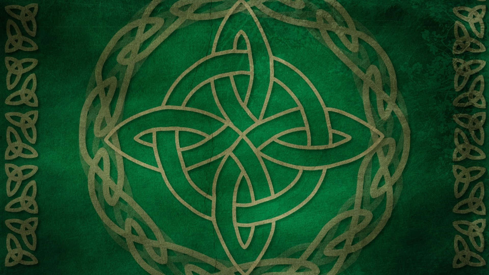 Circular Celtic Irish Patterns Background