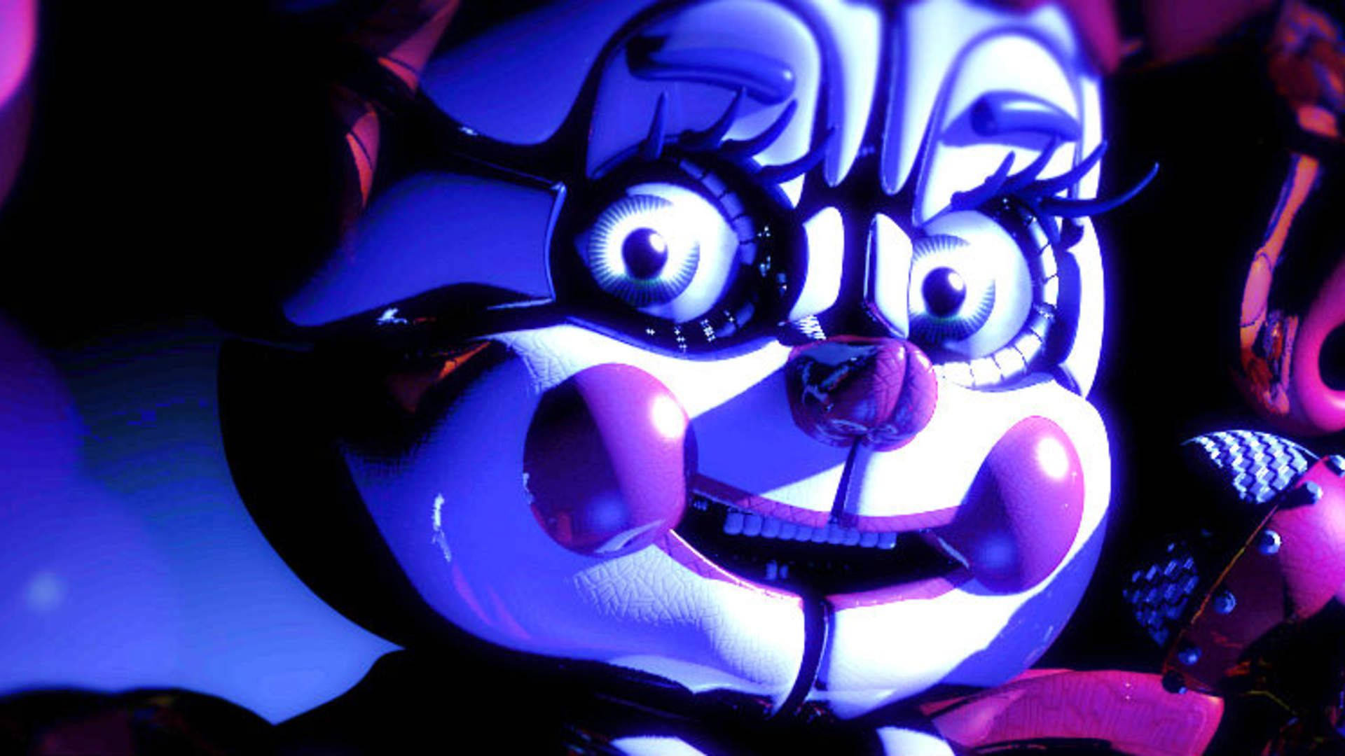 Circus Baby Bright Face Background