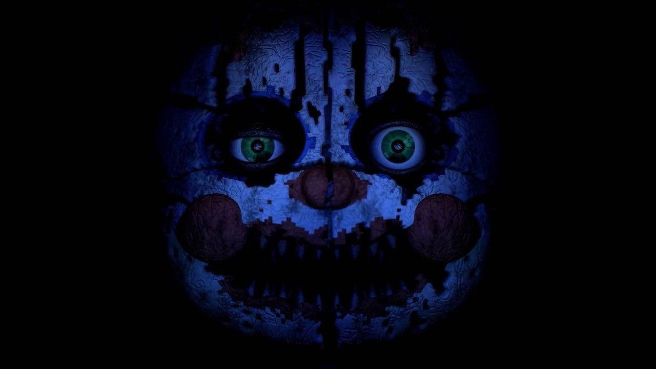 Circus Baby Creepy Face Background