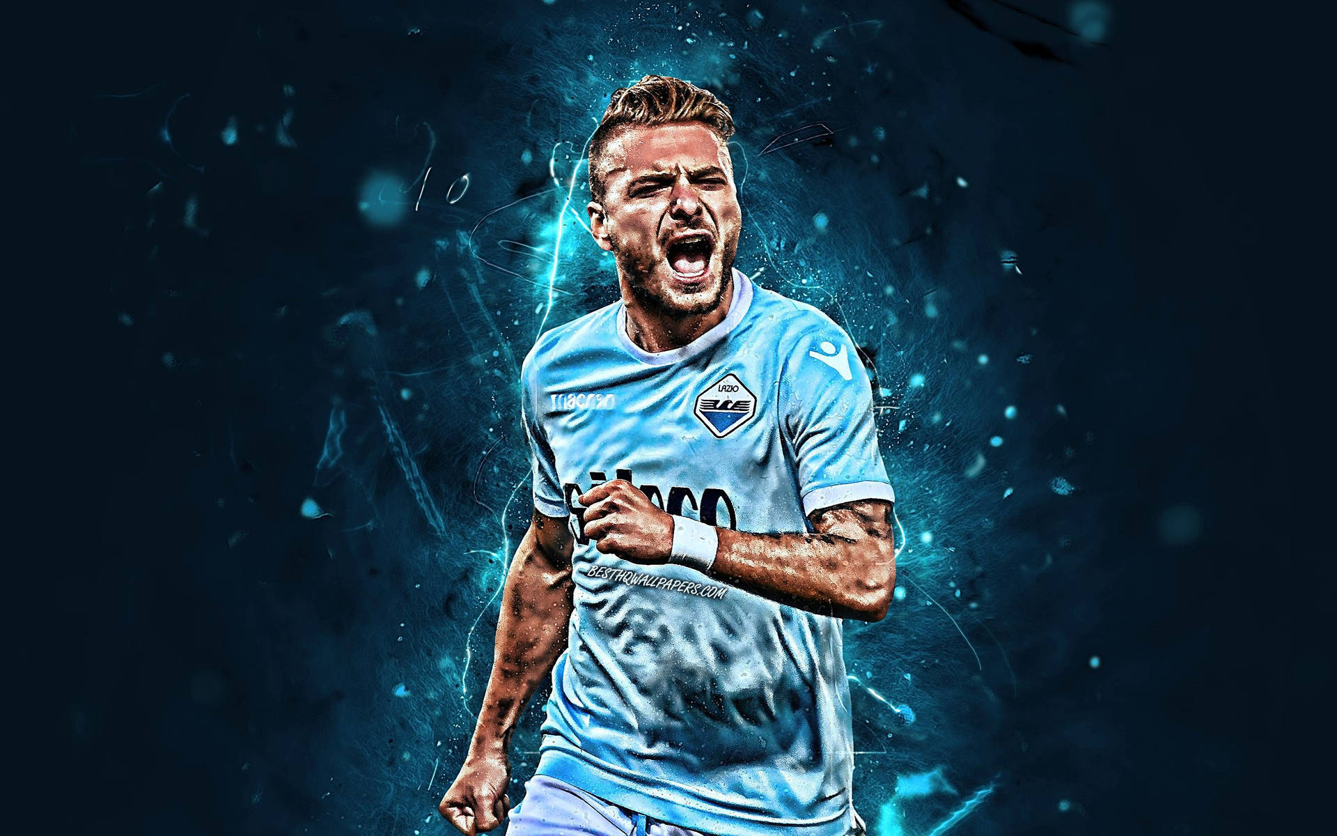 Ciro Immobile In Action Background