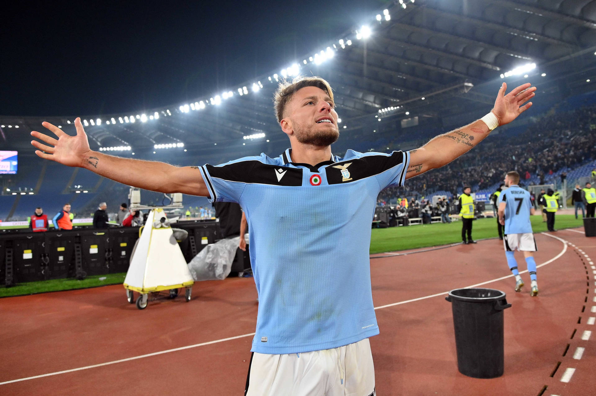Ciro Immobile With The Crowd