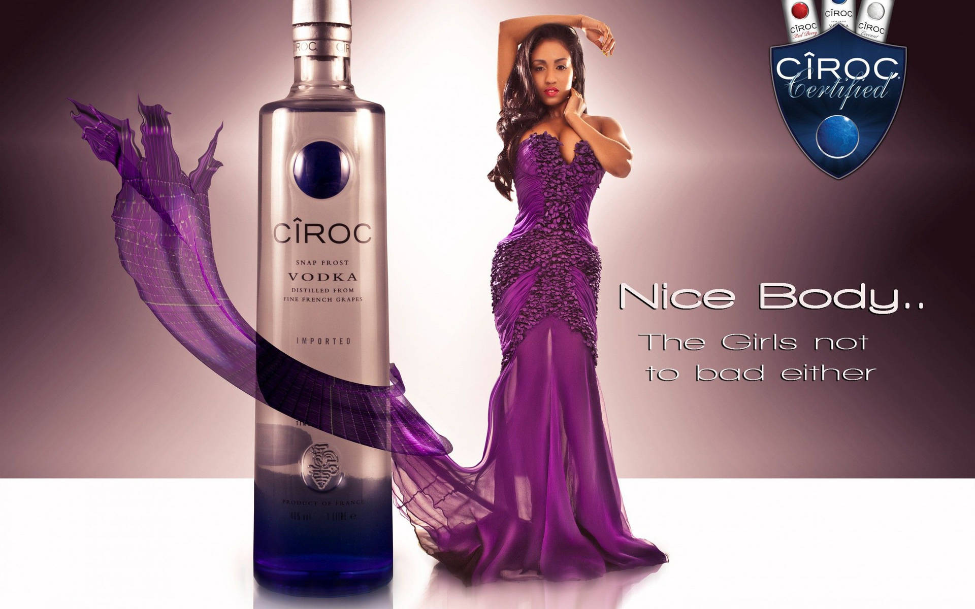 Ciroc French Vodka Advertisement Graphic Design Background