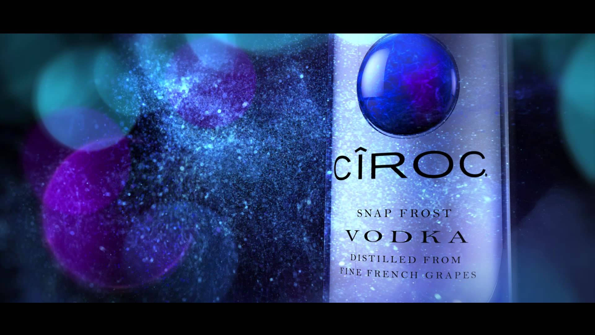 Ciroc French Vodka Bottle Bokeh Graphic Design Background