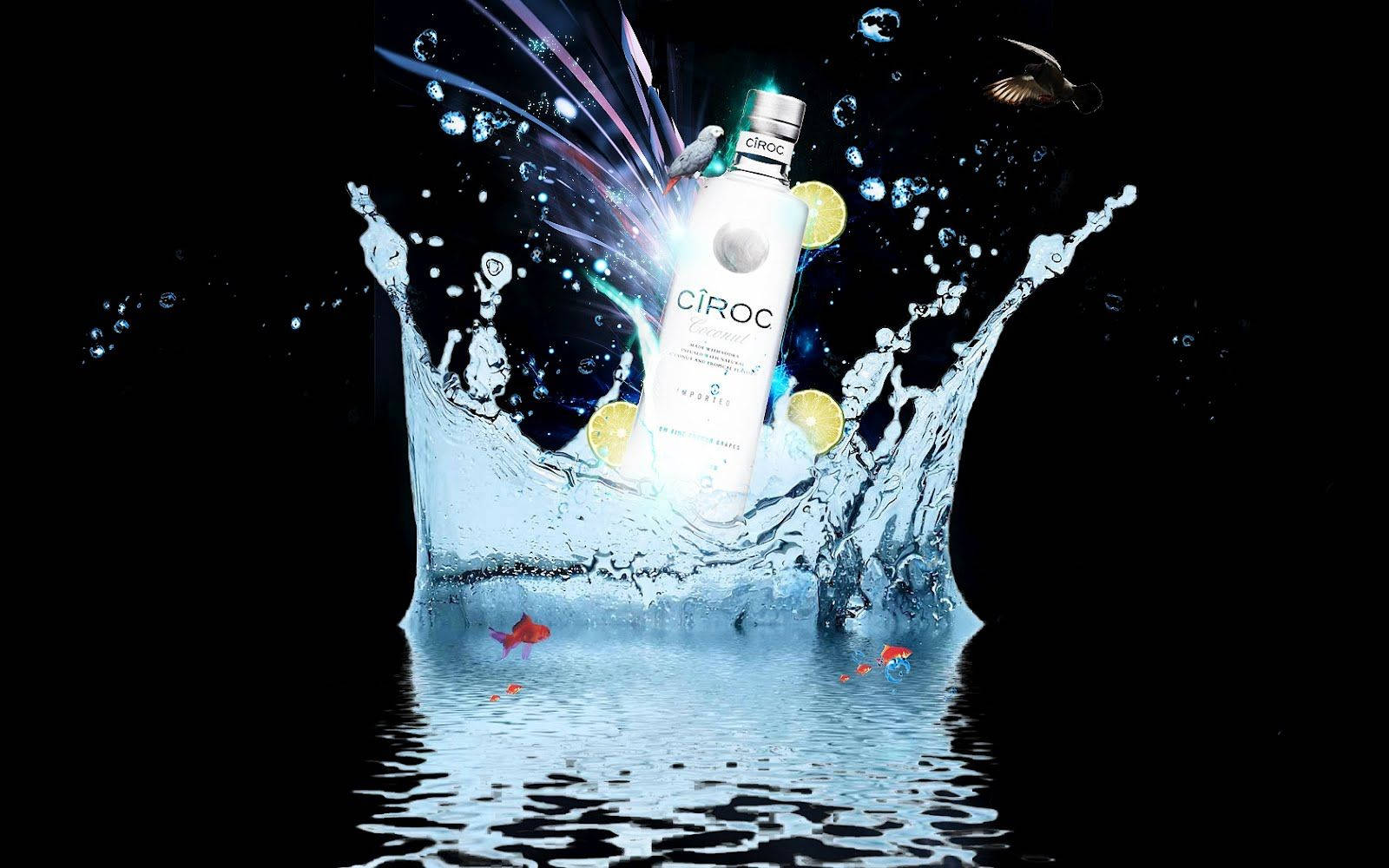 Ciroc French Vodka Coconut Edition - Unleash The Taste Of Luxury Background