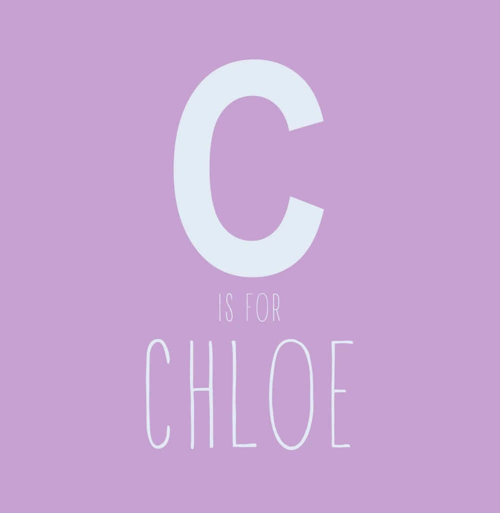 Cisfor Chloe Purple Background