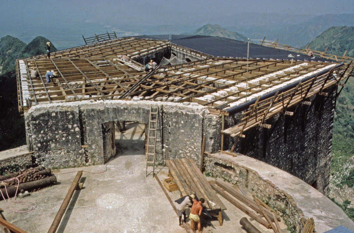 Citadelle Laferriere Building In Construction Background