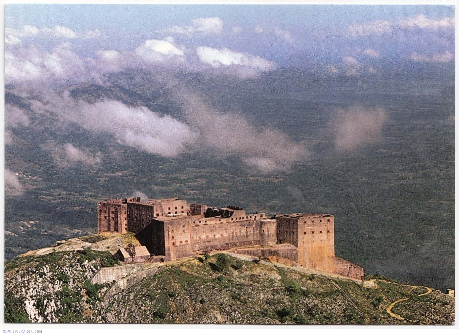 Citadelle Laferriere High-angle Shot Background