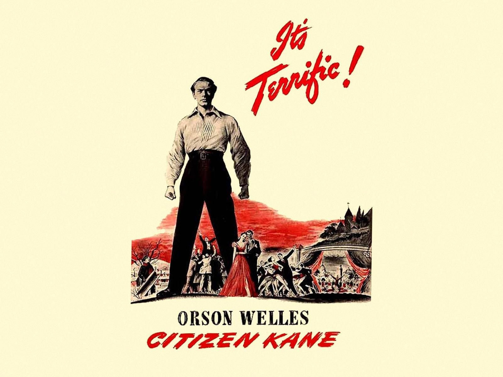 Citizen Kane By Orson Welles Vintage Movie Poster