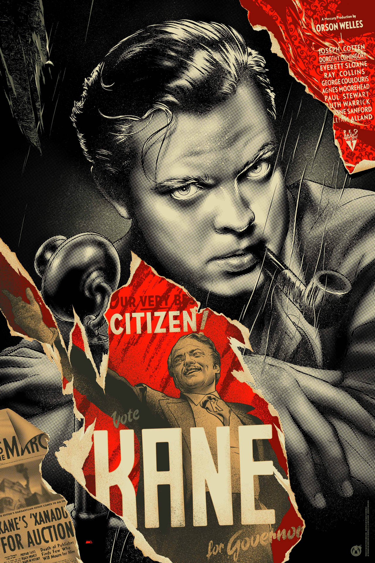Citizen Kane Graphic Poster Background