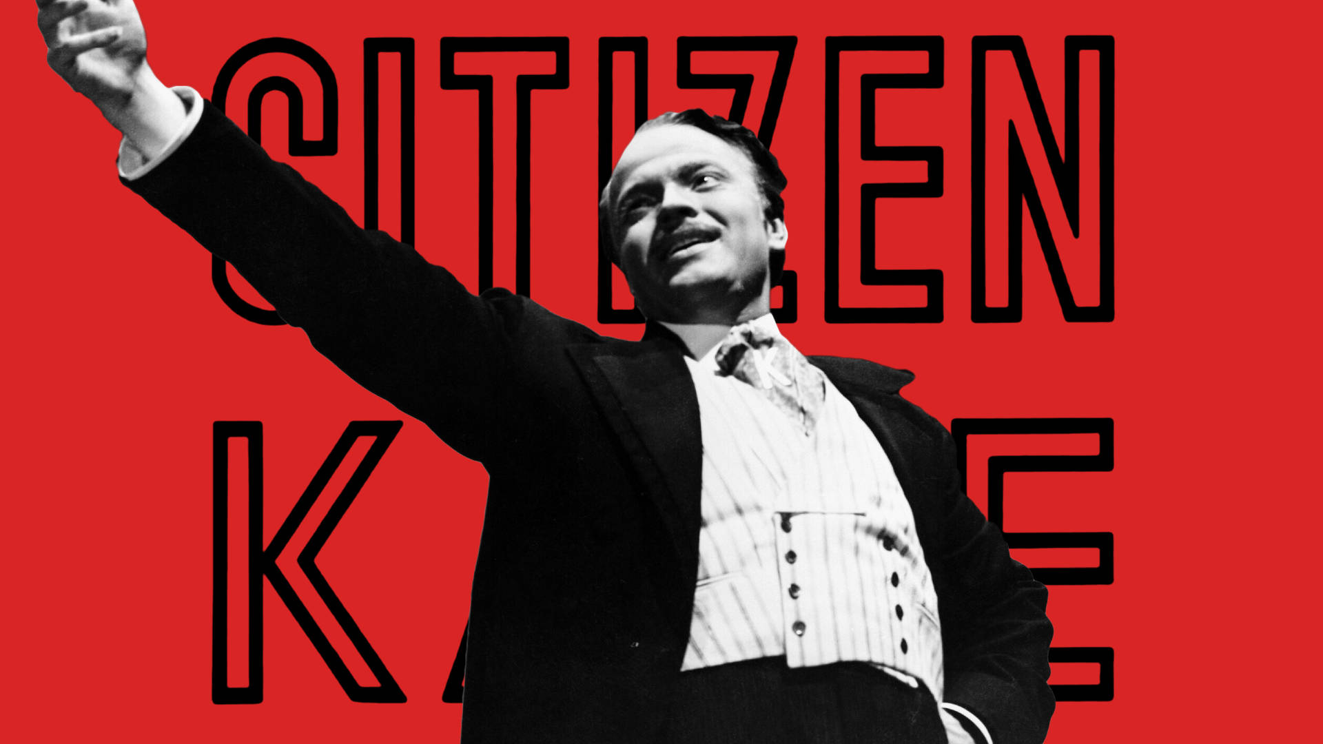 Citizen Kane Red Black Background