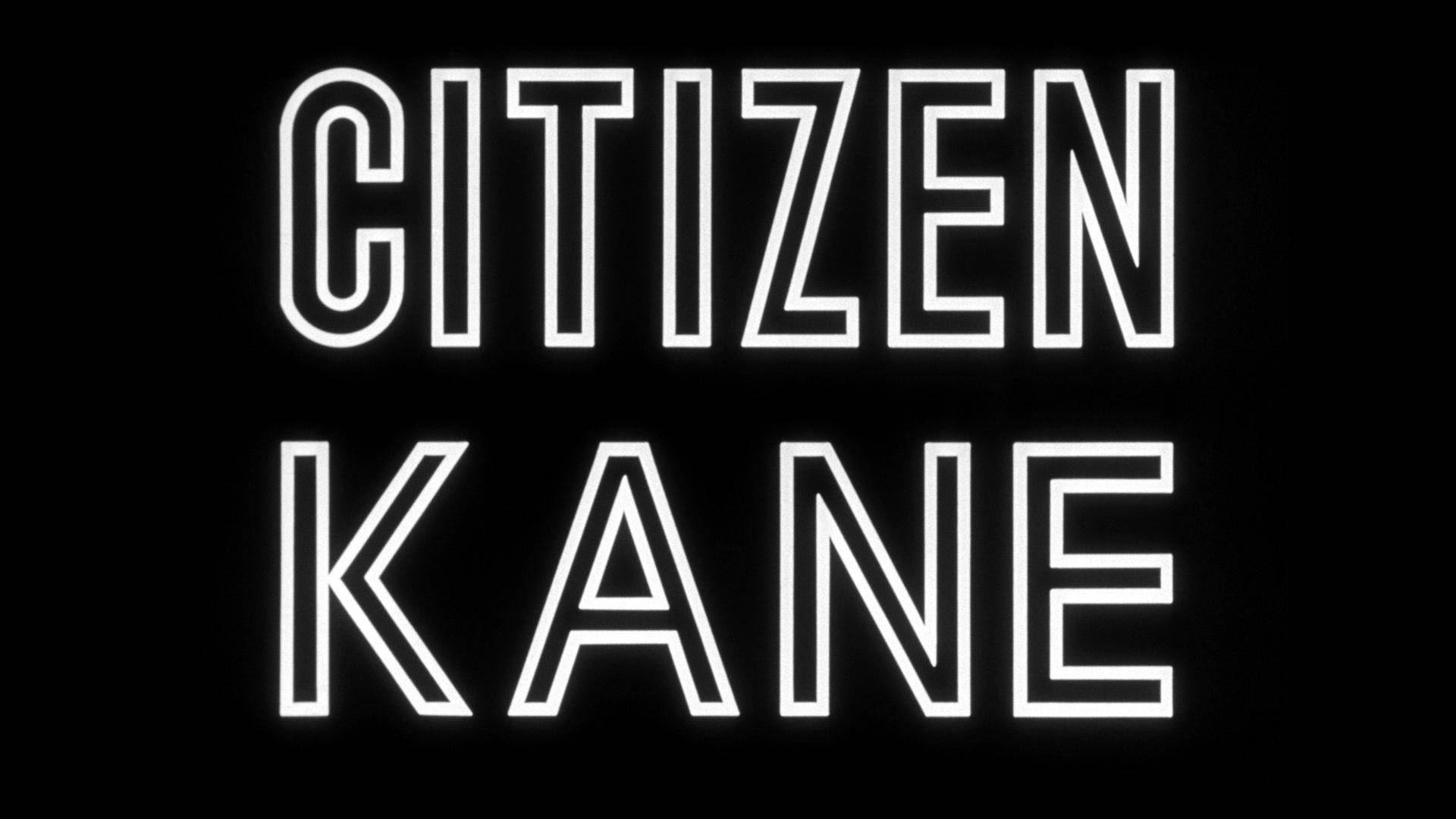 Citizen Kane Title Text Background