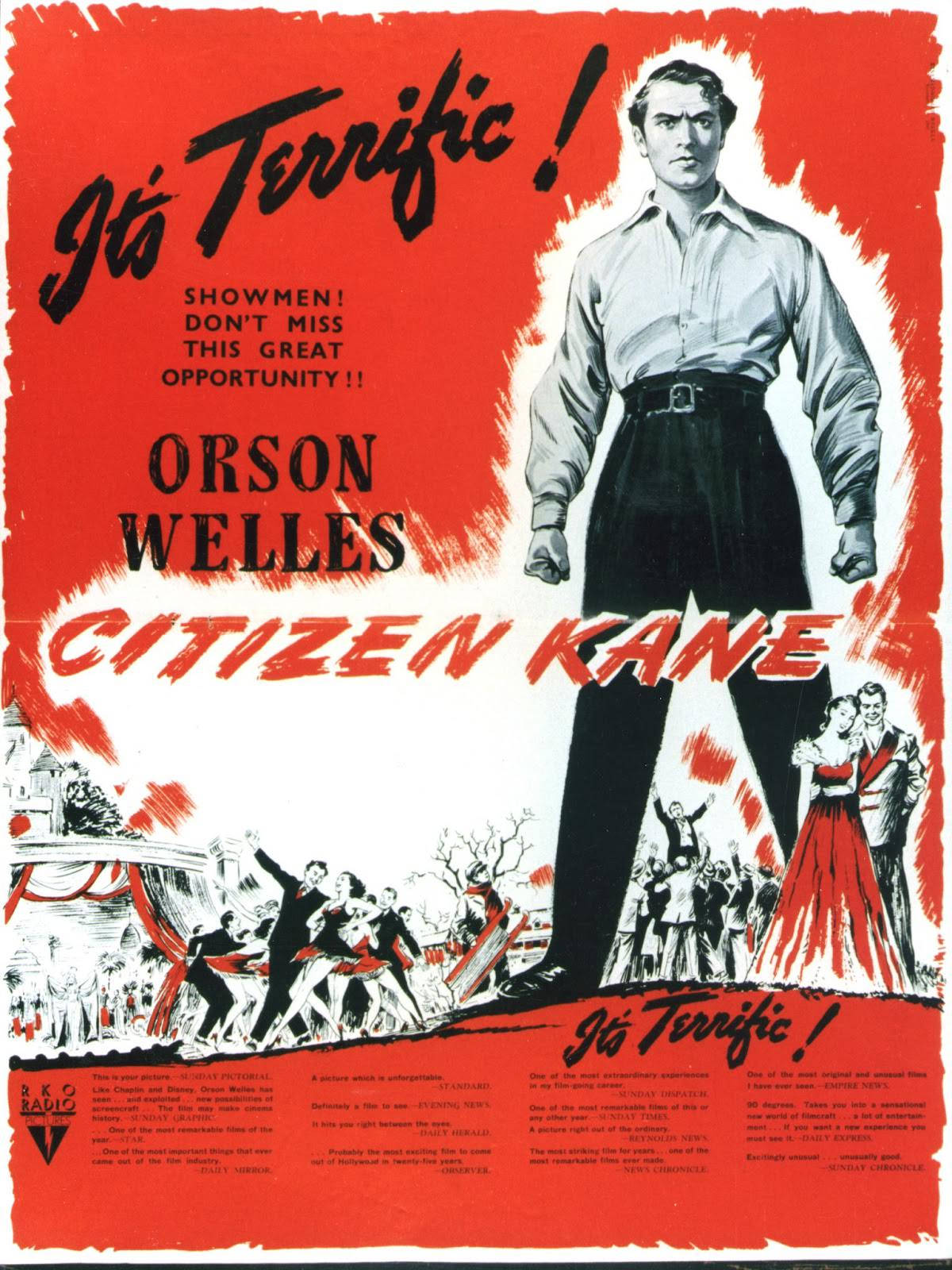 Citizen Kane Vintage Poster Background