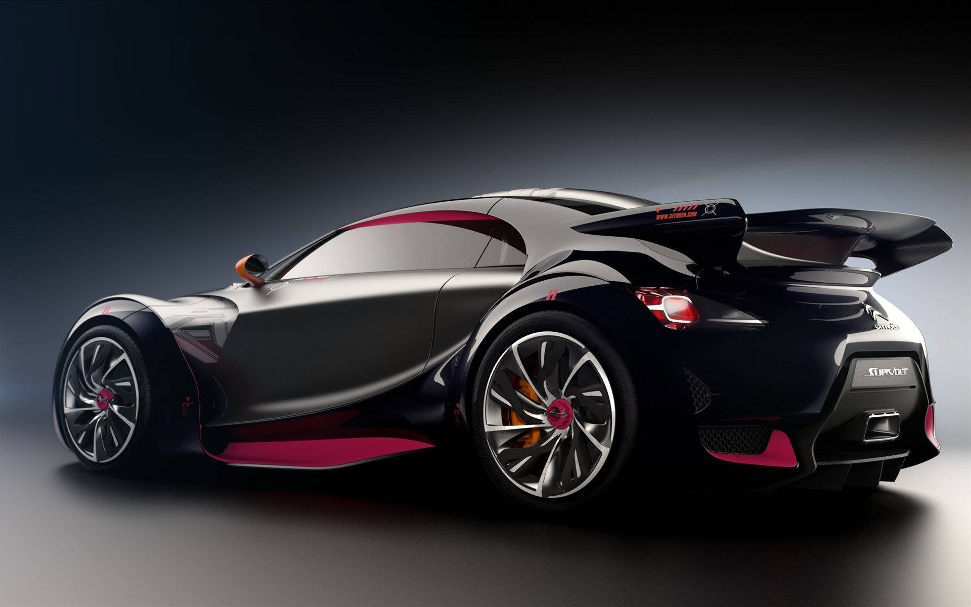 Citroën Survolt Black Sports Cars Background