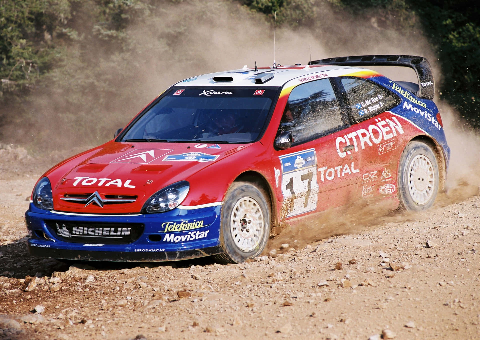 Citroen W R C Rally Carin Action Background