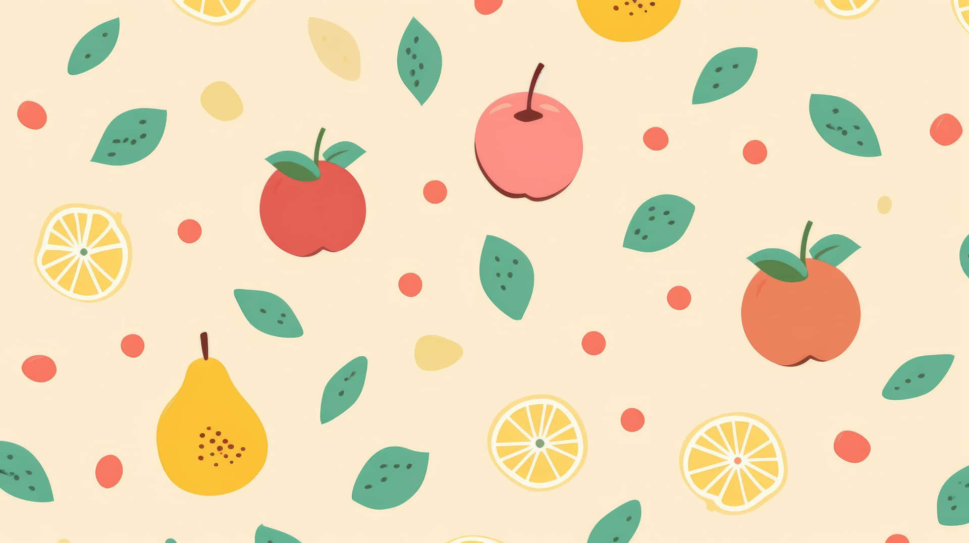 Citrus_and_ Fruits_ Pattern Background