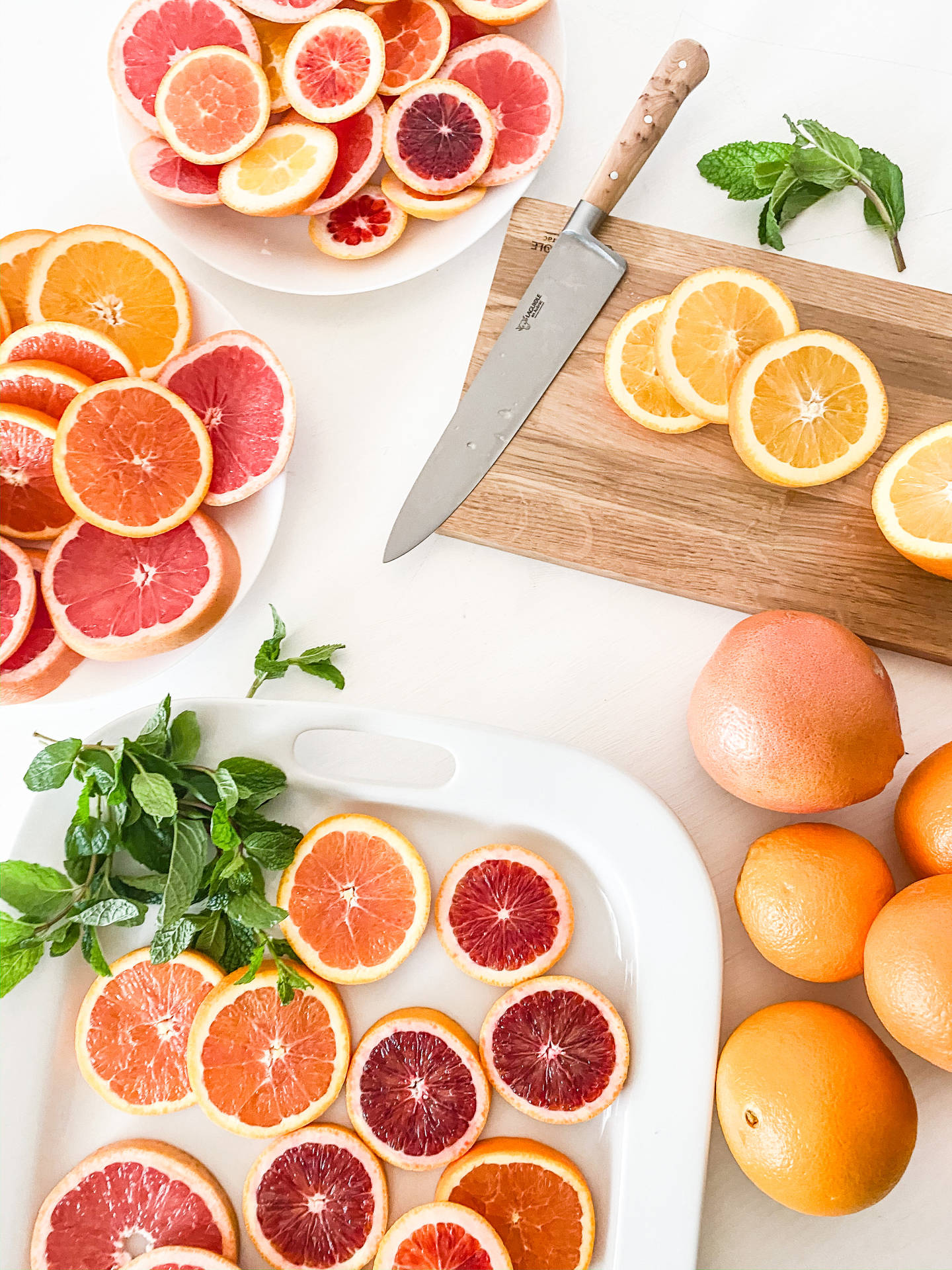 Citrus Fruit Slices Background