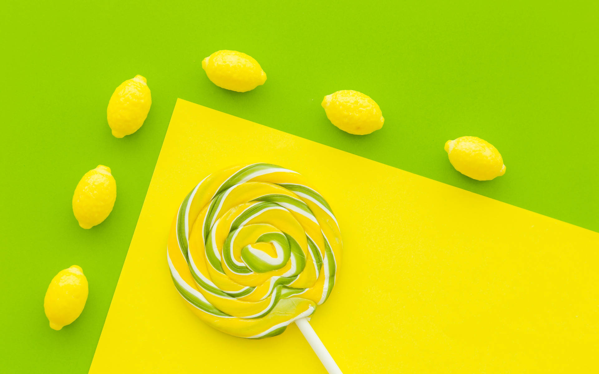 Citrus Lemon Lollipop Background