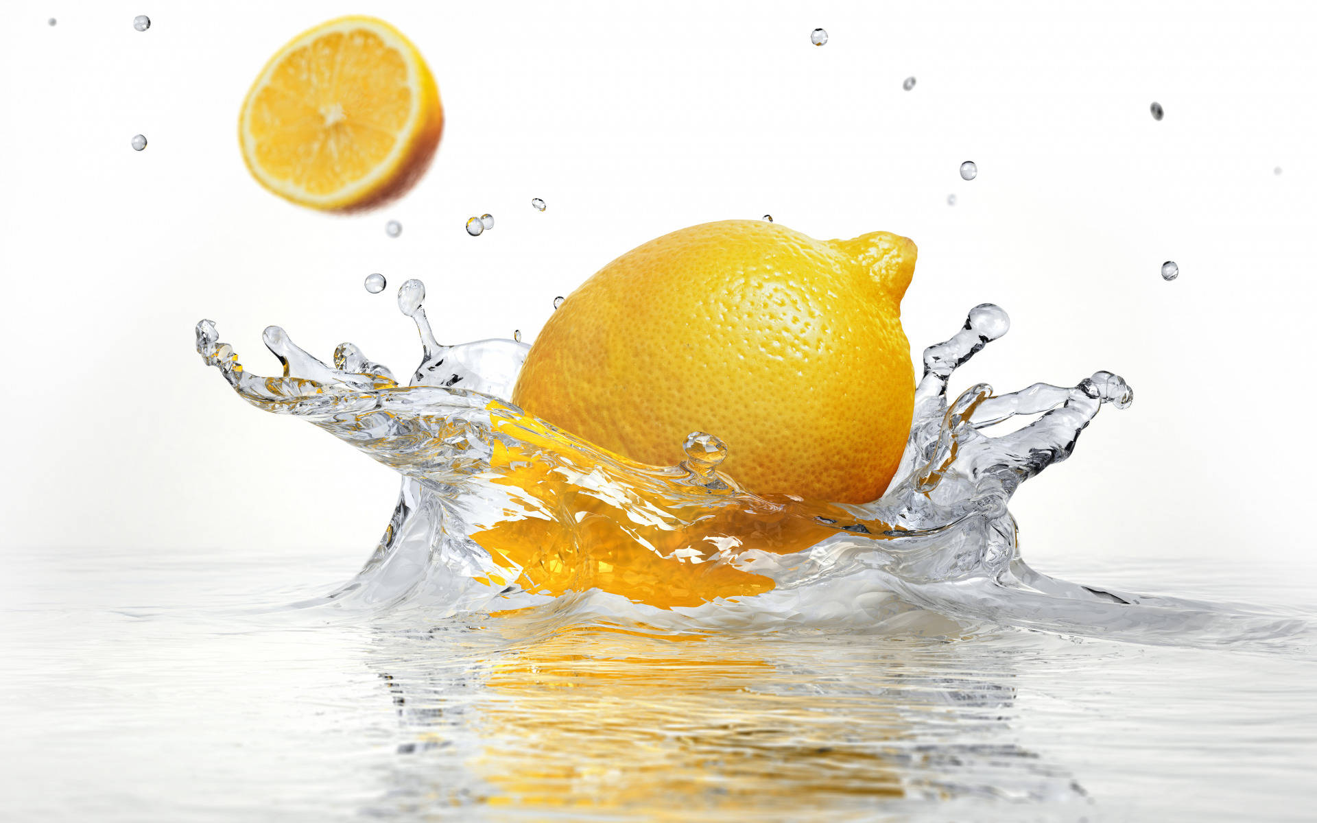 Citrus Lemon Splash Background