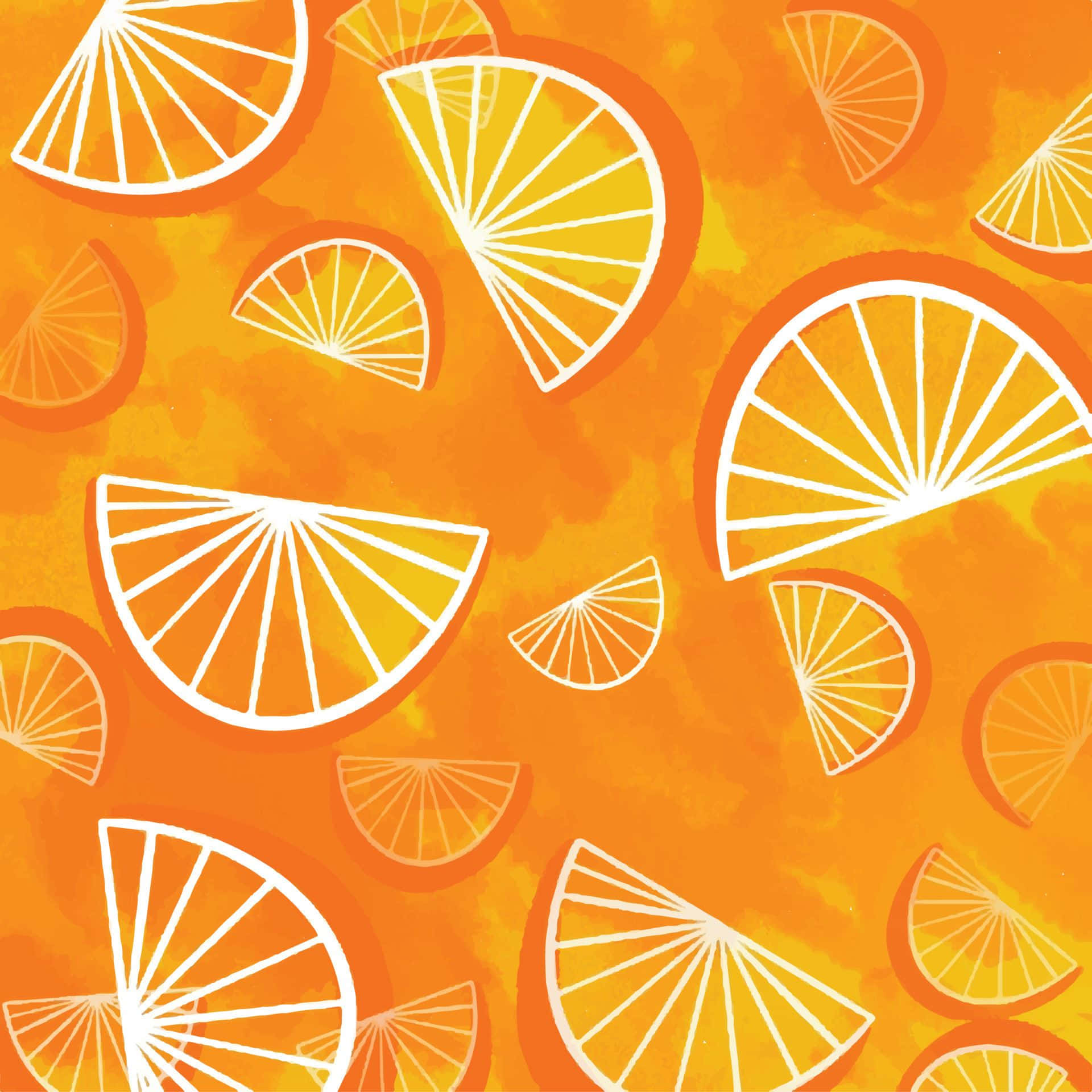 Citrus Slices Pattern Background