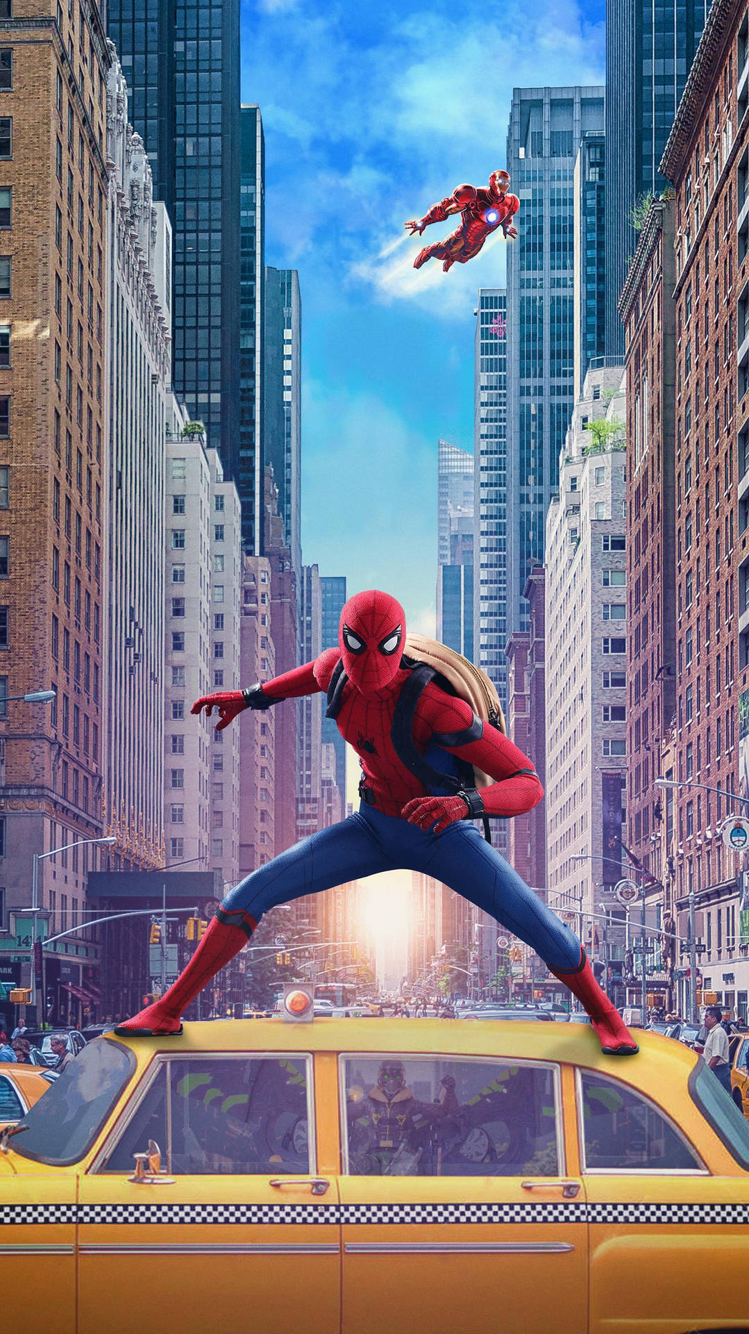 City Art Spider Man Iphone Background