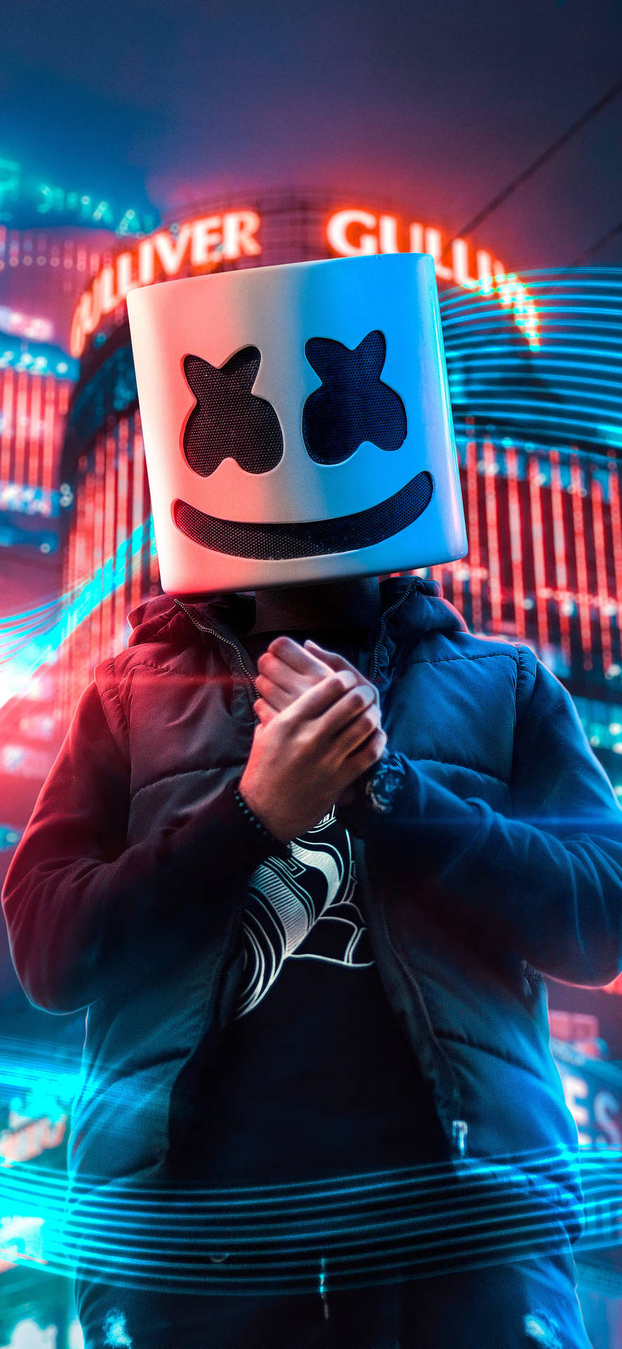 City Background Marshmello Hd Iphone Background